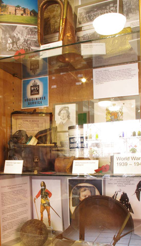 A display in Butcher Row House Museum in Ledbury